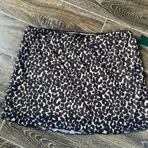 Leopard Print lined mini skirt